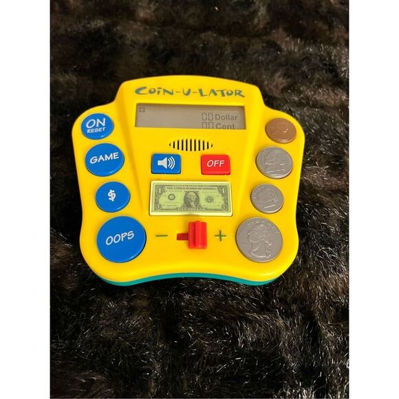 Coin-U-Lator Coin Counting Calculator Game Electronic Educational Toy Kids VTG - Picture 1 of 6